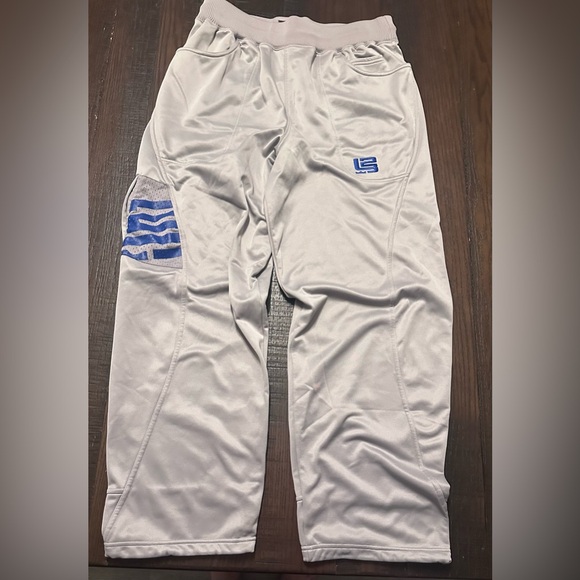 Nike LeBron James Collection Vintage Y2K Basketball Baggy Track Pants Size Large - Picture 1 of 8